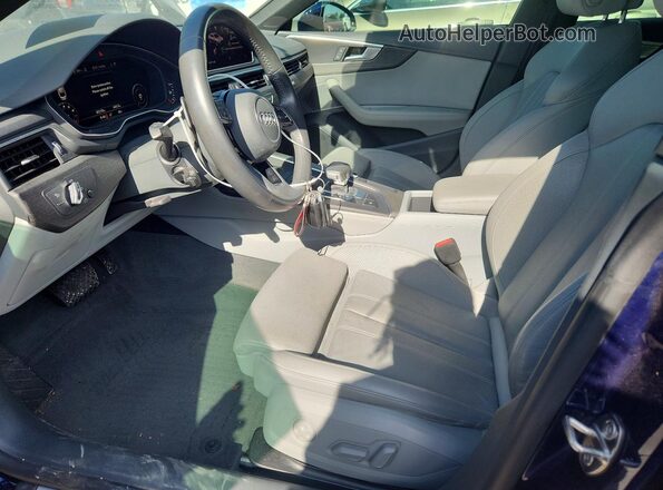 WAUENCF51KA079099 2019 AUDI A5 Blue Front interior view