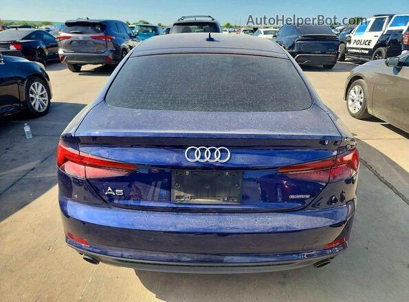 WAUENCF51KA079099 2019 AUDI A5 Blue Rear view