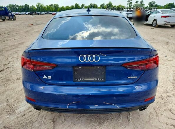 WAUENCF52KA057323 2019 AUDI A5 Blue Вид ззаду