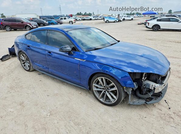 WAUENCF52KA057323 2019 AUDI A5 Blue Передня права чверть