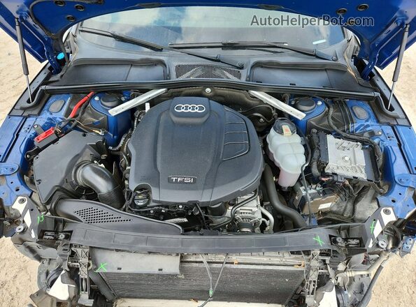 WAUENCF52KA057323 2019 AUDI A5 Blue Вид задньої частини салону