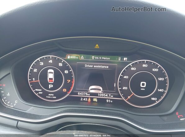 WAUENCF53JA061136 2018 AUDI A5 Gray Vista de los asientos traseros