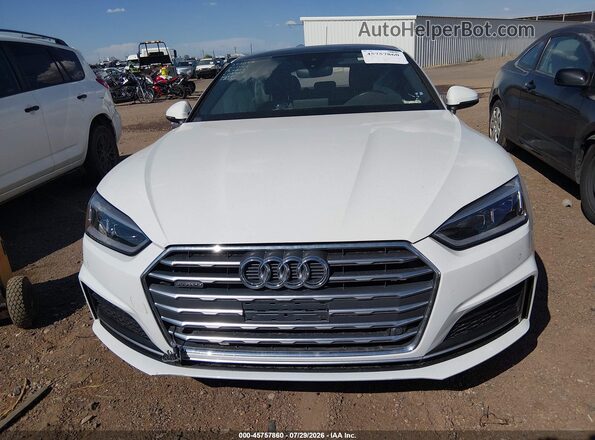 WAUENCF54JA006307 2018 AUDI A5 White Widok z przodu
