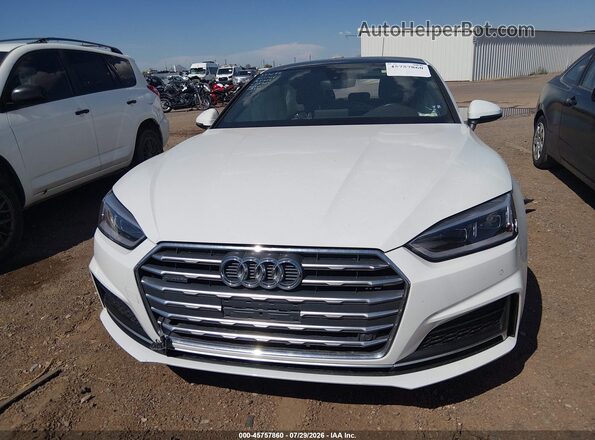 WAUENCF54JA006307 2018 AUDI A5 White Widok zestawu wskaźników
