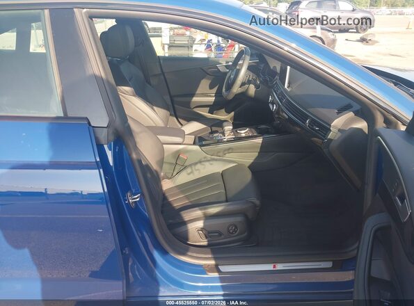 WAUENCF56KA016600 2019 AUDI A5 Blue Vista interior delantera