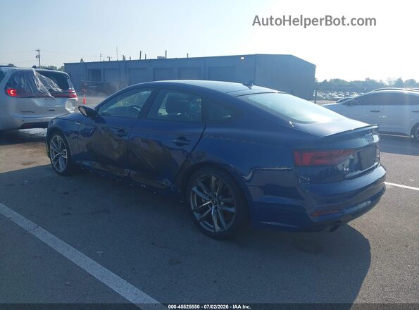 WAUENCF56KA016600 2019 AUDI A5 Blue Trasero izquierdo