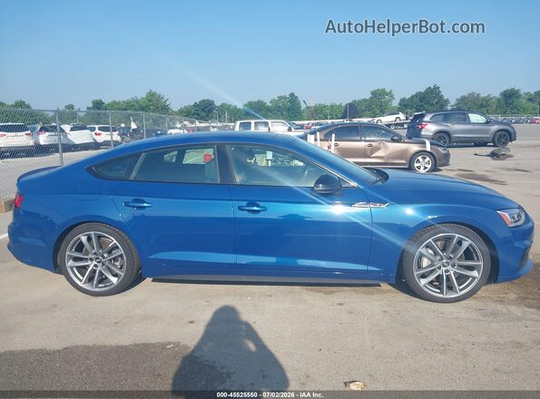 WAUENCF56KA016600 2019 AUDI A5 Blue Vista interior de 360 grados