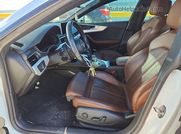 WAUENCF57JA008164 2018 AUDI A5 White წინა სალონის ხედი