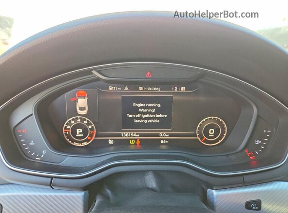 WAUENCF57JA008164 2018 AUDI A5 White ხელსაწყოთა პანელის ხედი