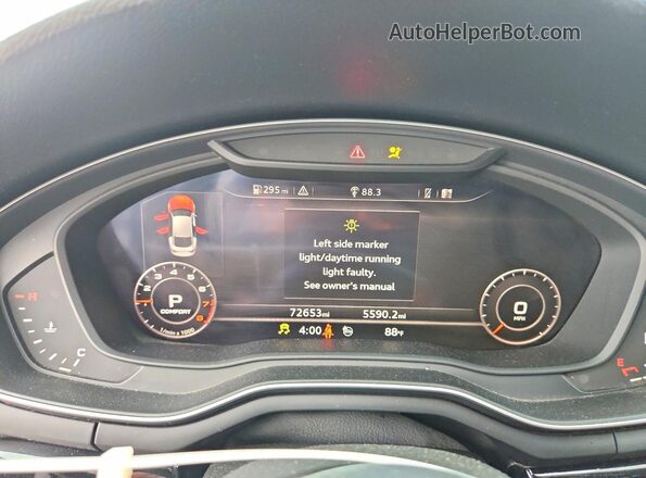 WAUENCF58KA011432 2019 AUDI A5 Черный Вид щитка приборов