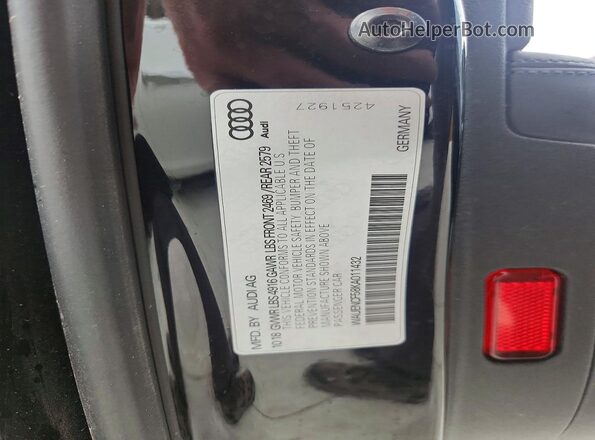 WAUENCF58KA011432 2019 AUDI A5 Черный Вид подкапотного пространства