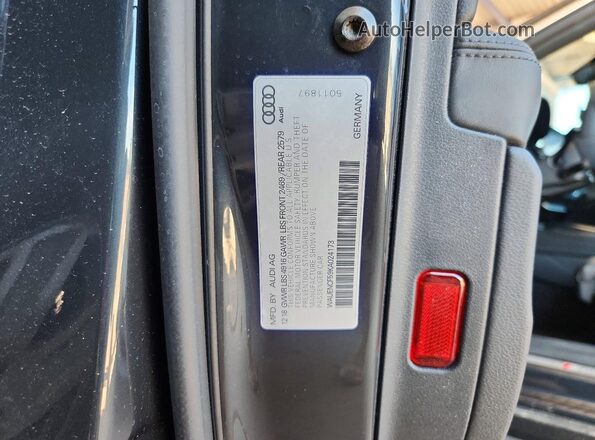 WAUENCF59KA024173 2019 AUDI A5 Gray ძრავის განყოფილების ხედი