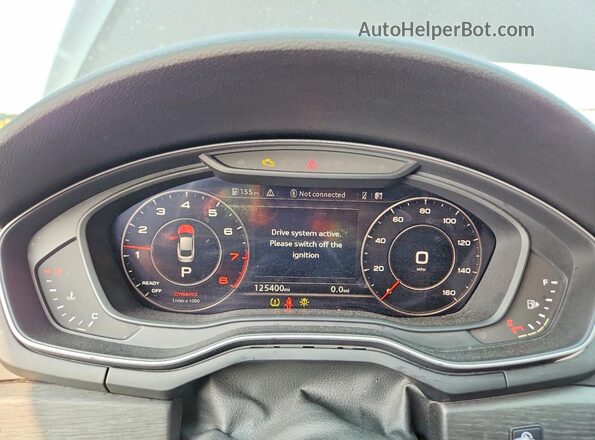 WAUENCF5XKA090330 2019 AUDI A5 Black Вид щитка приладів