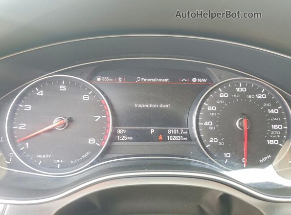 WAUF2AFC3HN105879 2017 AUDI A6 Черный Вид щитка приборов
