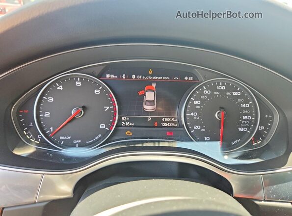 WAUF2AFC6HN009454 2017 AUDI A6 Gray Widok zestawu wskaźników
