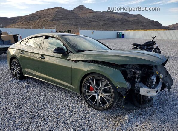 WAUFACF51SA005472 2025 AUDI A5 Зеленый Передняя правая четверть