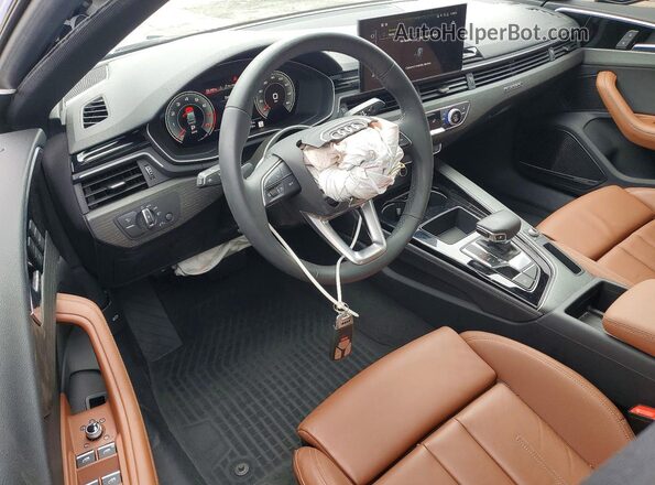 WAUFACF52SA015167 2025 AUDI A5 Blue Вид панелі приладів
