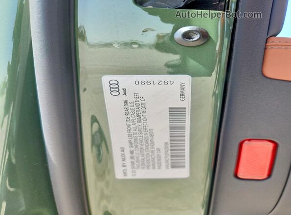 WAUFACF53PA030199 2023 AUDI A5 Green Вид підкапотного простору