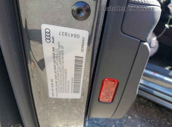 WAUFACF55PA040393 2023 AUDI A5 Gray VIN sticker view