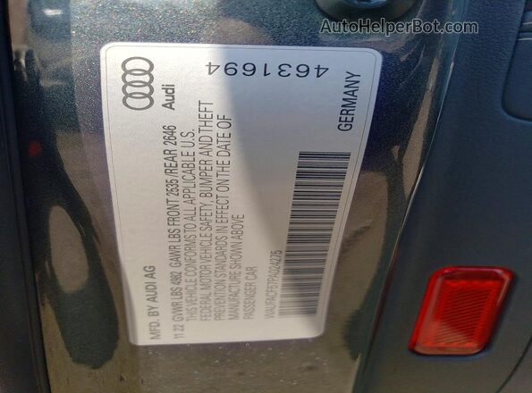 WAUFACF57PA024275 2023 AUDI A5 Charcoal Вид підкапотного простору