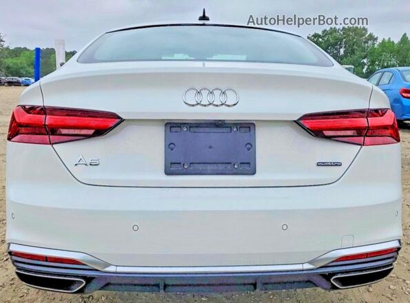 WAUFACF57PA034448 2023 AUDI A5 White Widok z tyłu