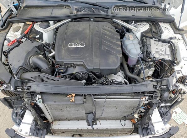 WAUFACF57PA034448 2023 AUDI A5 White Widok wnętrza z tyłu