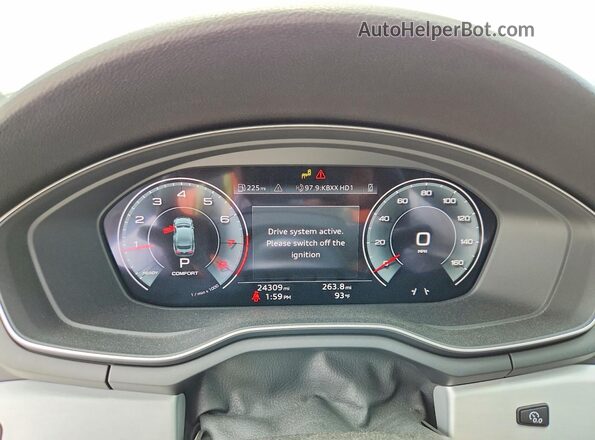 WAUFACF57RA120331 2024 AUDI A5 Black Вид щитка приладів
