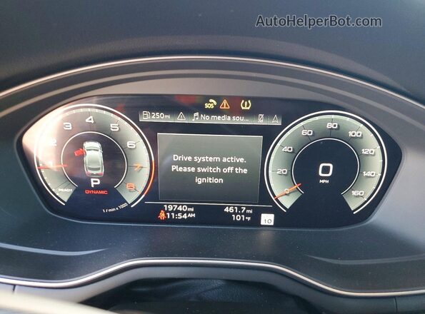 WAUFACF57SA001653 2025 AUDI A5 Blue Սարքավորումների վահանակի տեսք