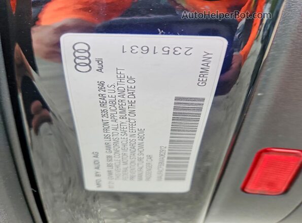 WAUFACF59MA062912 2021 AUDI A5 Черный Вид подкапотного пространства