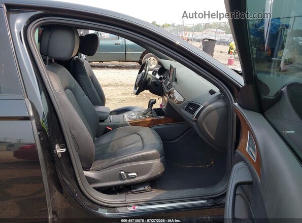 WAUFFAFC2GN186425 2016 AUDI A6 Black Widok wnętrza z przodu