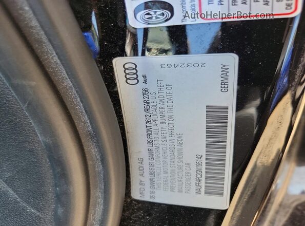 WAUFFAFC2GN195142 2016 AUDI A6 Black Շարժիչի բաժամունքի տեսք
