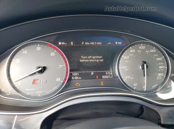 WAUFFAFC7HN008589 2017 AUDI S6 Black ხელსაწყოთა პანელის ხედი