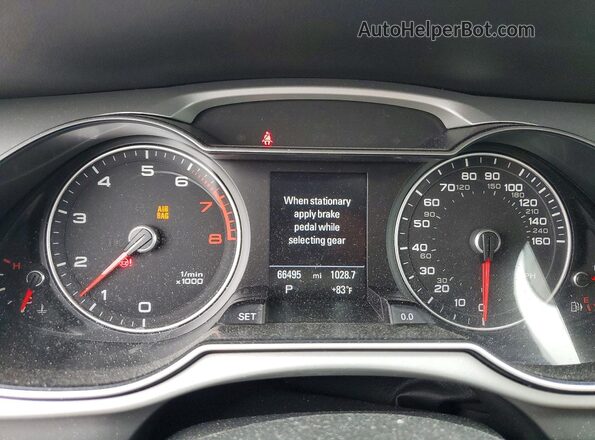 WAUFFAFL5GN010792 2016 AUDI A4 Gray Vista del cuadro de instrumentos