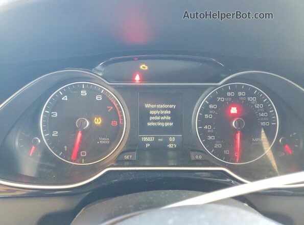 WAUFFAFL8GN004324 2016 AUDI A4 White Вид щитка приладів