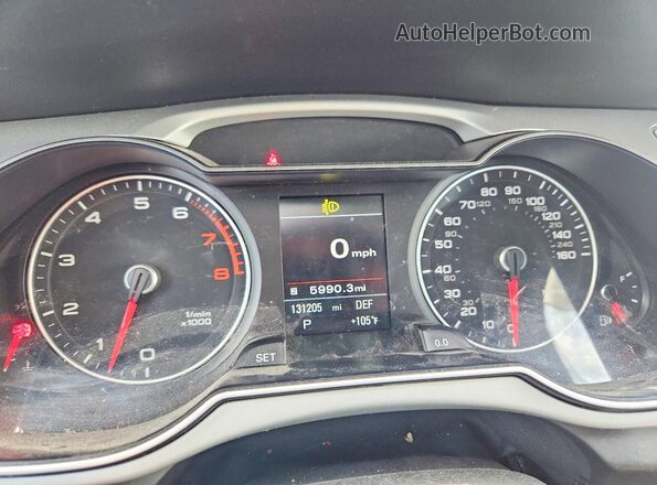 WAUFFAFLXGN000971 2016 AUDI A4 Black Instrument cluster view