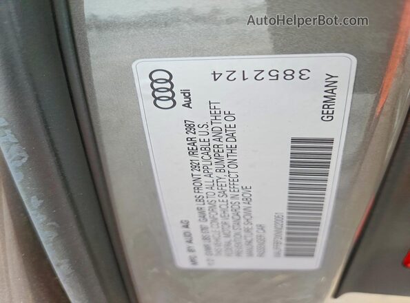 WAUFFBF2XNN020051 2022 AUDI S6 Silver Engine compartment view