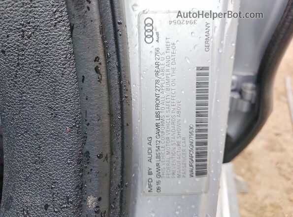 WAUFGAFC5GN079530 2016 AUDI A6 Серебряный Вид подкапотного пространства