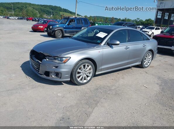 WAUFGAFC9GN186869 2016 AUDI A6 Серебряный Передняя левая четверть
