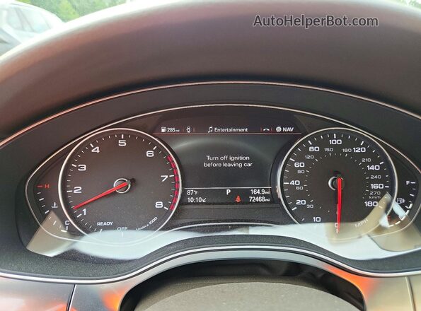 WAUFGAFCXGN150320 2016 AUDI A6 Серый Вид щитка приборов