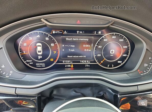 WAUFNCF57KA071271 2019 AUDI A5 Silver Vista del cuadro de instrumentos