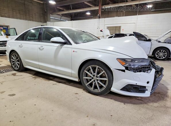 WAUG3AFC5JN001675 2018 AUDI A6 White Przód prawy