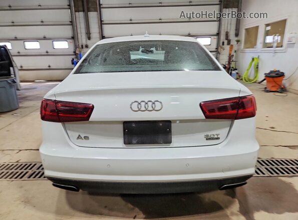 WAUG3AFC5JN001675 2018 AUDI A6 White Widok z tyłu
