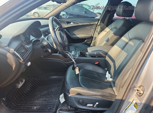 WAUG3AFC6JN070343 2018 AUDI A6 Silver Вид салону спереду