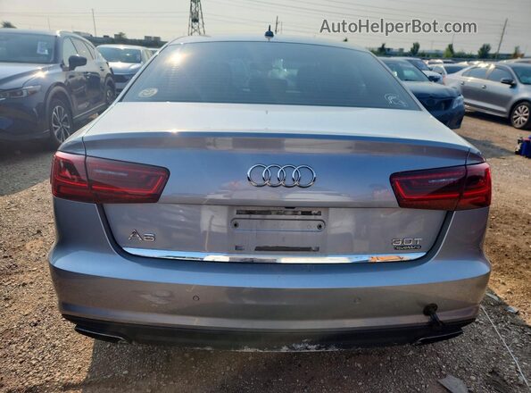 WAUG3AFC6JN070343 2018 AUDI A6 Silver Вид ззаду