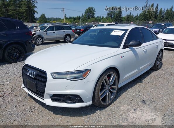 WAUG3AFC7JN103236 2018 AUDI A6 White წინა მარცხენა ხედი სამი მეოთხედიდან