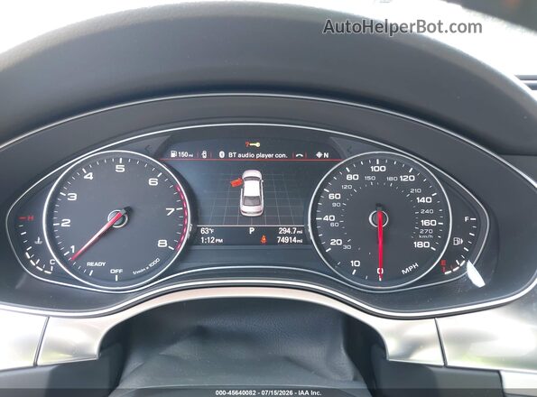 WAUG3AFC7JN103236 2018 AUDI A6 White უკანა სავარძლების ხედი