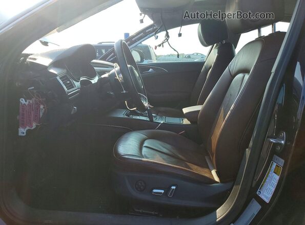 WAUG3AFC8JN041720 2018 AUDI A6 Black Widok wnętrza z przodu