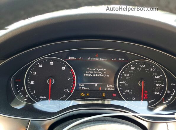 WAUG3AFC9JN068747 2018 AUDI A6 Black Вид щитка приладів