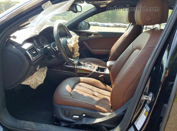 WAUG3AFC9JN068747 2018 AUDI A6 Black Вид салону спереду