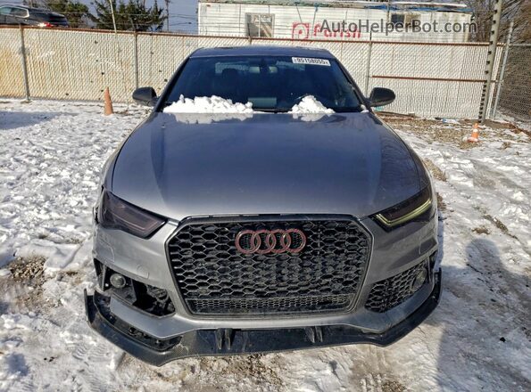 WAUG3AFCXJN018780 2018 AUDI A6 Gray Вид спереду